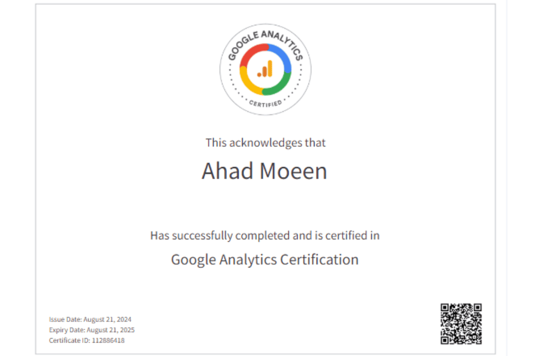 Google Analytics Certification